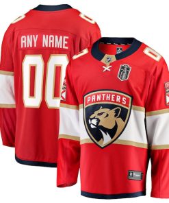 Florida Panthers  2025 Stanley Cup Final Home Breakaway Custom Jersey - Red