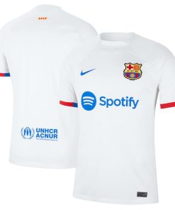 Barcelona Nike 2023/24 Away Replica Jersey - White