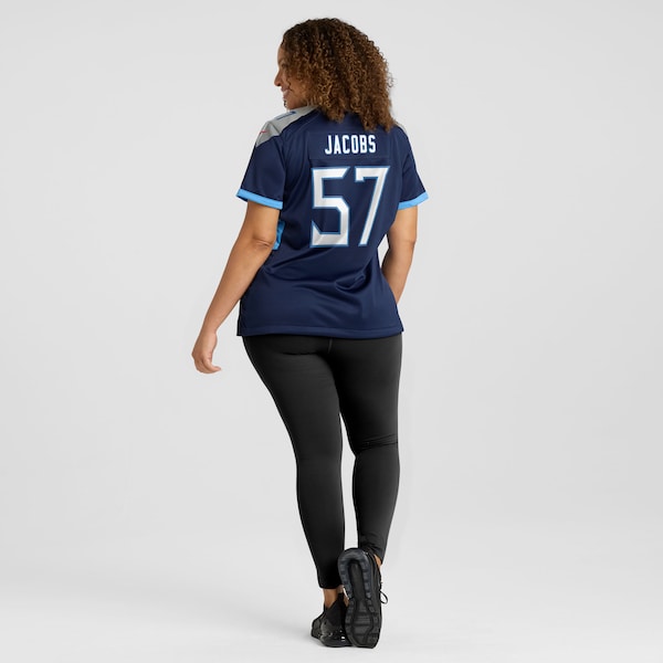 Curtis Jacobs Tennessee Titans Nike Women's Team Game Jersey - Navy - Image 8