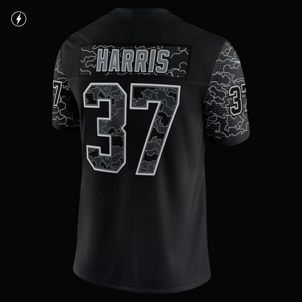 Damien Harris New England Patriots Nike RFLCTV Limited Jersey - Black - Image 6