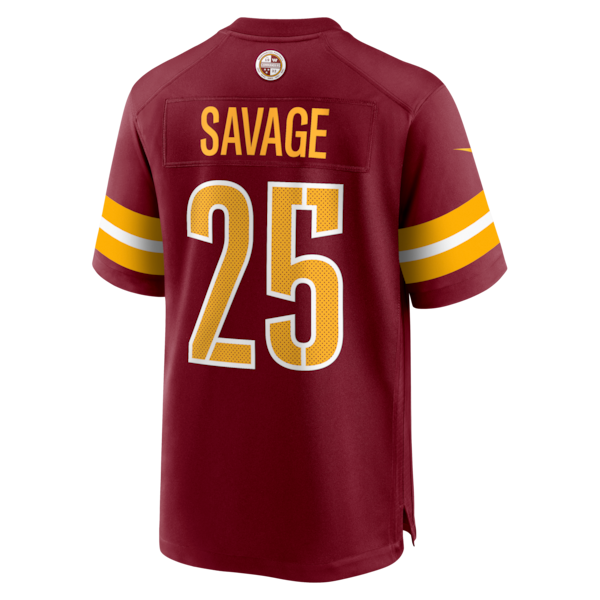 Darnell Savage Washington Commanders Nike Team Game Jersey - Burgundy - Image 3