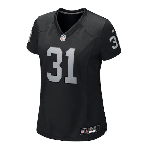 Raheem Mostert Las Vegas Raiders Nike Women's Team Game Jersey - Black - Image 2