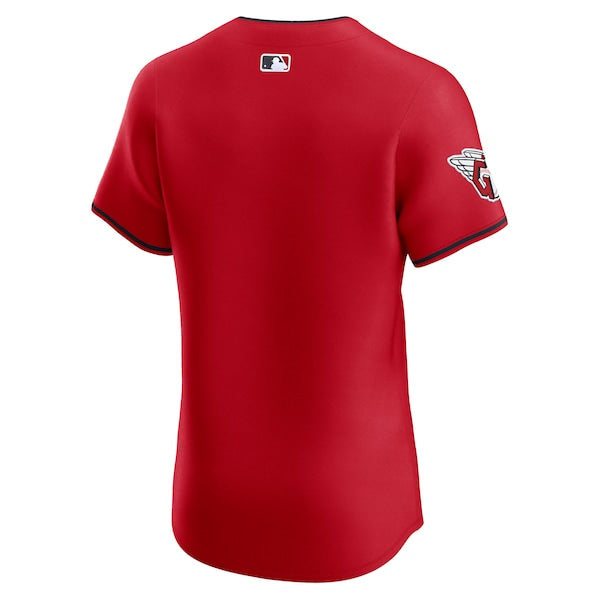 Cleveland Guardians Nike Alternate Vapor Premier Elite Patch Jersey - Red - Image 4