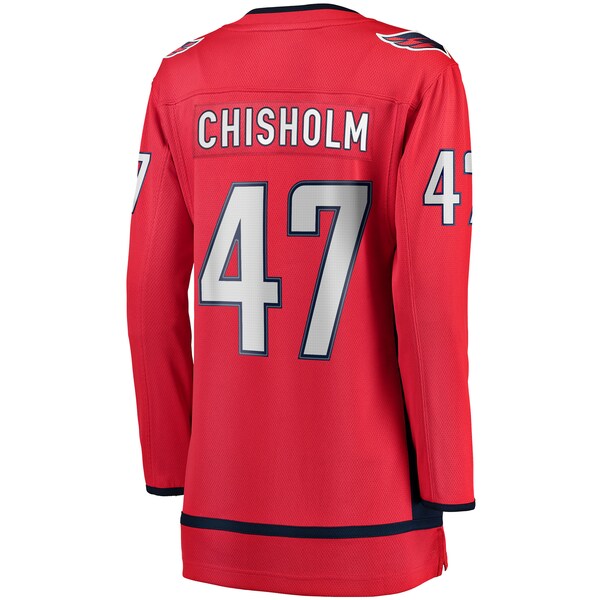 Declan Chisholm Washington Capitals Women's Home Breakaway Jersey - Red - Image 3
