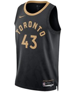 Alternative view of Pascal Siakam Toronto Raptors Nike Unisex 2022/23 Swingman Jersey - City Edition - Black