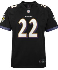 Alternative view of Derrick Henry Baltimore Ravens Nike Youth Team Game Jersey - Black
