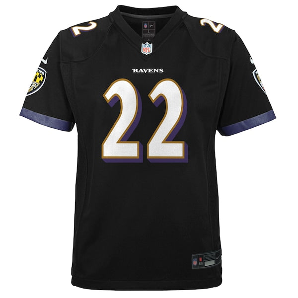 Derrick Henry Baltimore Ravens Nike Youth Team Game Jersey - Black - Image 2