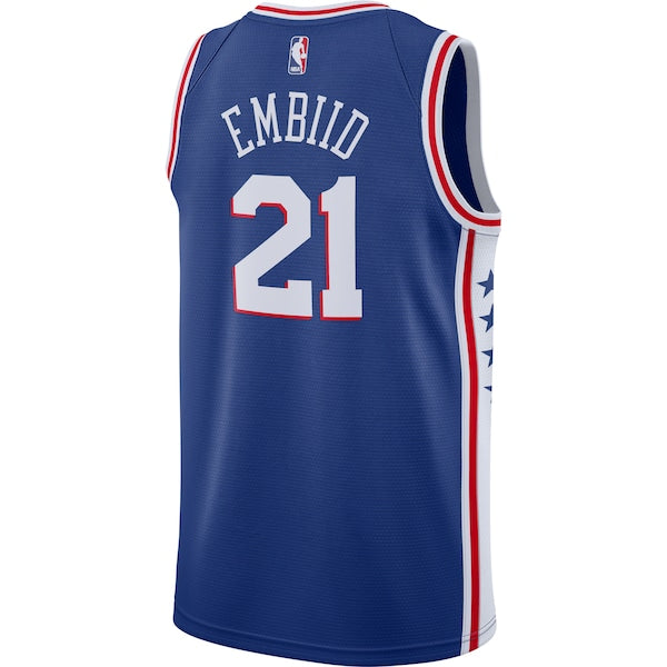 Joel Embiid Philadelphia 76ers Nike Swingman Jersey Royal - Icon Edition - Image 3