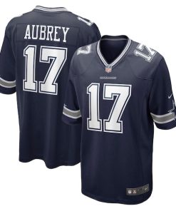 Alternative view of Brandon Aubrey Dallas Cowboys Nike Team Game Jersey - Navy/White