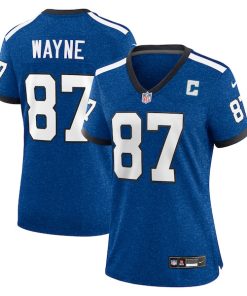 Alternative view of Reggie Wayne Indianapolis Colts Nike Women's Indiana Nights Alternate Game Jersey - Royal/Royal