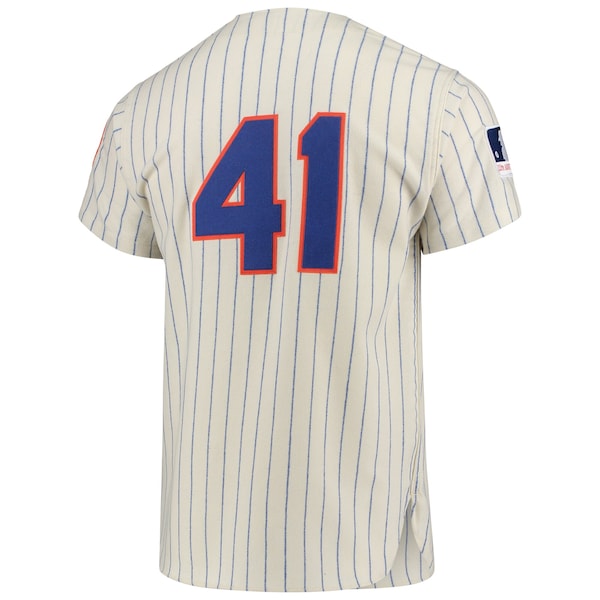 Tom Seaver New York Mets 1969 Cooperstown Collection Authentic Jersey - Cream - Image 2
