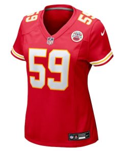 Alternative view of Cooper McDonald Kansas City Chiefs Nike Women's Team Game Jersey -  Red