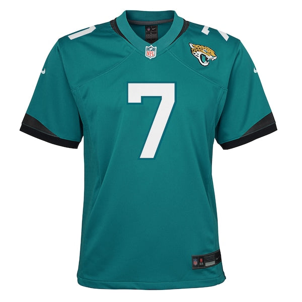 Brian Thomas Jr. Jacksonville Jaguars Nike Youth Team Game Jersey - Teal - Image 2
