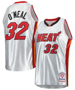 Shaquille O'Neal Miami Heat 2005/06 Hardwood Classics 75th Anniversary Swingman Jersey - Platinum