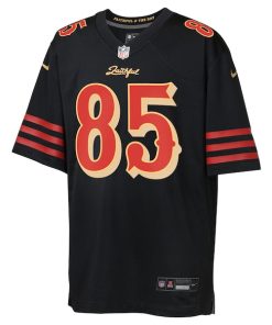 Alternative view of George Kittle San Francisco 49ers Nike Youth 2025 Rivalries Collection Game Jersey - Black