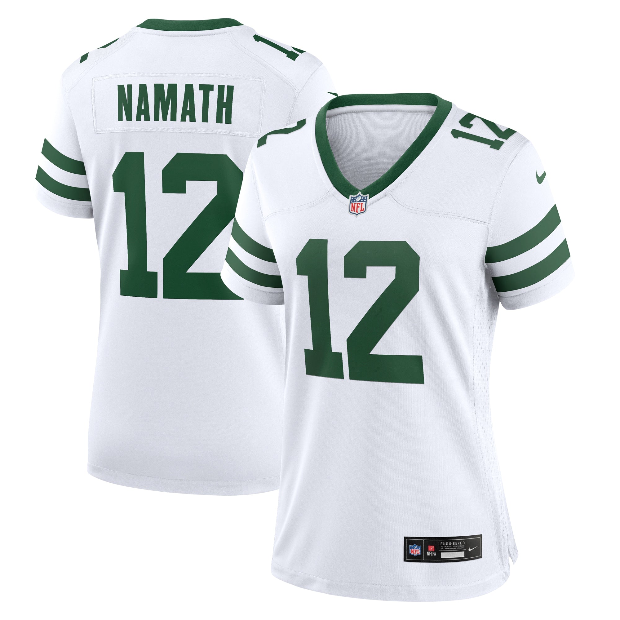 Joe Namath New York Jets Nike Women's Game Retired Player Jersey - Gotham Green/White - Image 6