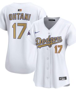 Shohei Ohtani Los Angeles Dodgers Nike Women's 2025 Gold Collection Limited Jersey - White