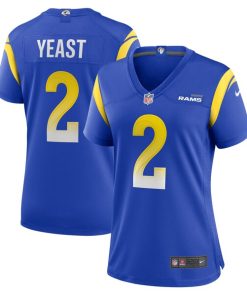 Russ Yeast Los Angeles Rams Nike Women's Home Game Jersey - Royal