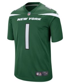 Alternative view of Number 1 Dad New York Jets Nike Game Jersey - Gotham Green