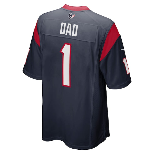 Number 1 Dad Houston Texans Nike Game Jersey - Navy - Image 3