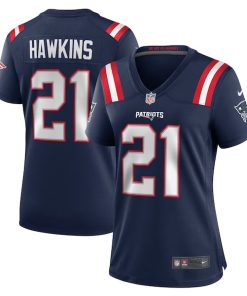 Jaylinn Hawkins New England Patriots Nike Women's  Game Jersey -  Navy