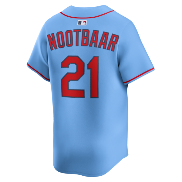 Lars Nootbaar St. Louis Cardinals Nike Alternate Limited Jersey - Light Blue/White - Image 4