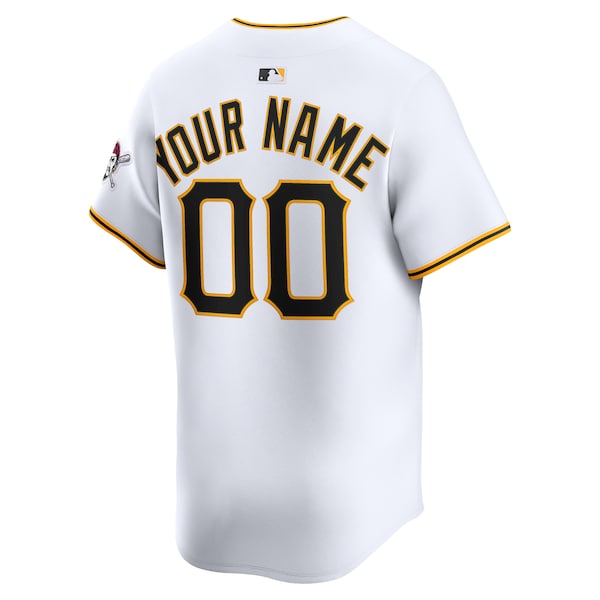Pittsburgh Pirates Nike Home Limited Custom Jersey - White - Image 3