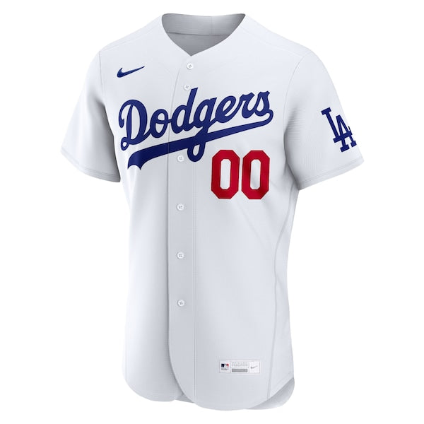 Los Angeles Dodgers Nike Home Authentic Custom Jersey - White - Image 2