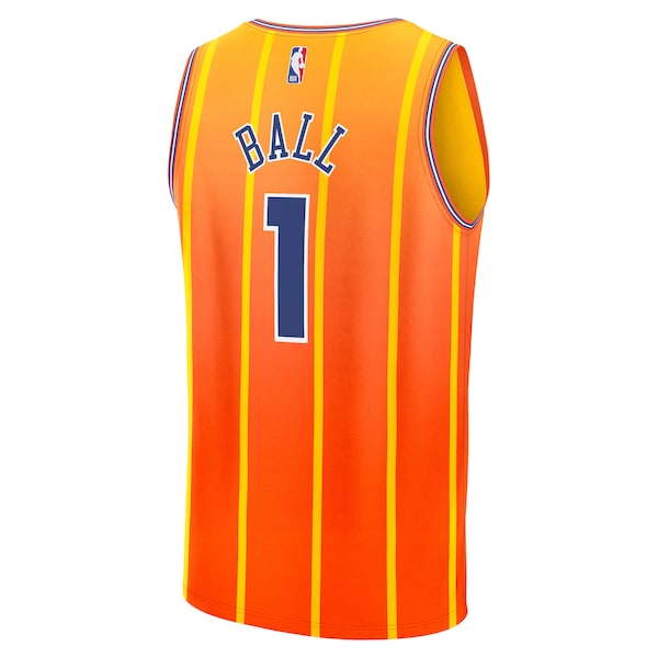 LaMelo Ball Charlotte Hornets Youth 2025/26 City Edition Fast Break Jersey - Orange - Image 4