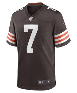 Alternative view of Dustin Hopkins Cleveland Browns Nike Team Game Jersey -  Brown