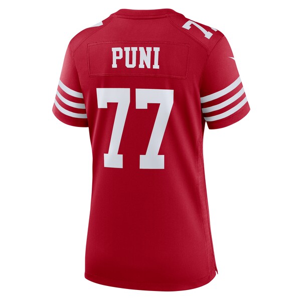 Dominick Puni San Francisco 49ers Nike Women's Team Game Jersey - Scarlet - Image 3