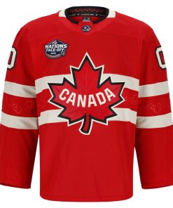 Alternative view of Custom Men's Team Canada 4 Nations Face-Off Premium Jersey 2025 - Red