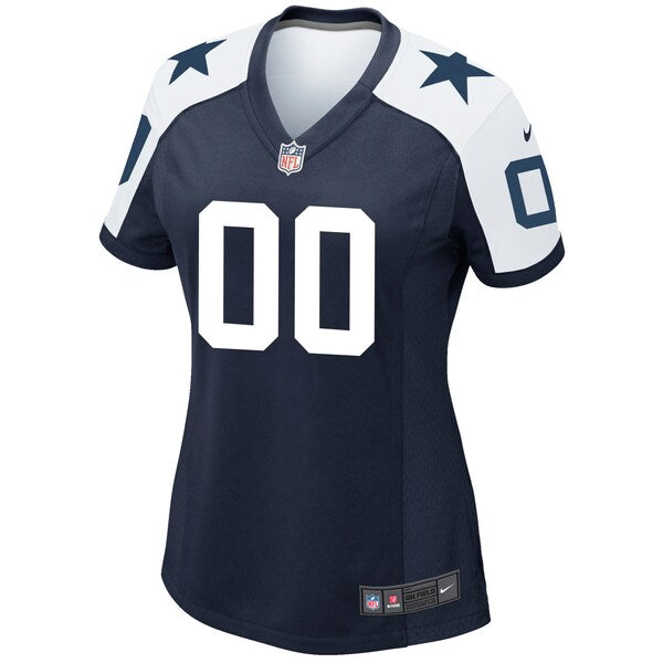 Dallas Cowboys Nike Women's Alternate Custom Game Jersey - Navy - Image 2