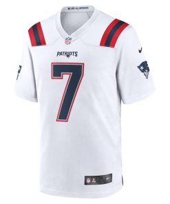 Alternative view of JuJu Smith-Schuster New England Patriots Nike Game Player Jersey - { White