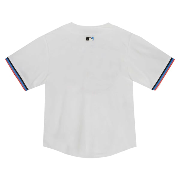 Miami Marlins Nike Youth Home Game Jersey - White - Image 3