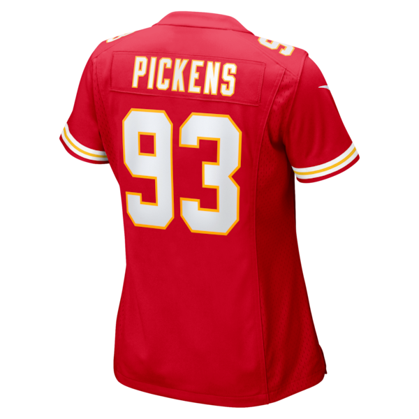 Zacch Pickens Kansas City Chiefs Nike Women's Team Game Jersey - Red - Image 3