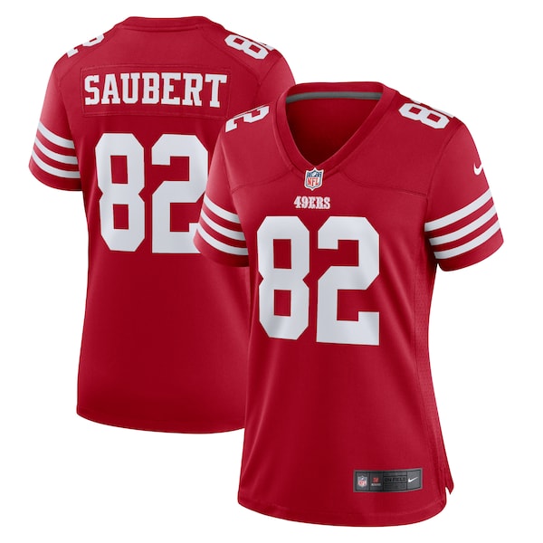 Eric Saubert San Francisco 49ers Nike Women's Team Game Jersey - Scarlet