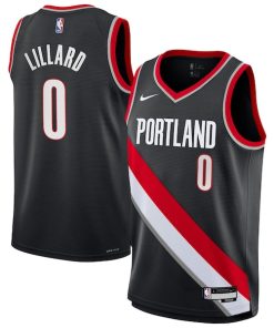 Damian Lillard Portland Trail Blazers Nike Youth Swingman Jersey - Icon Edition - Black