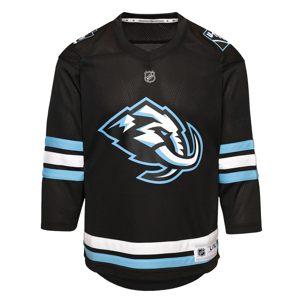Utah Mammoth Youth Home Replica Jersey - Black - Image 2