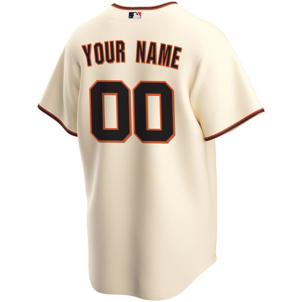 San Francisco Giants Nike Youth Home Replica Custom Jersey - Cream - Image 3