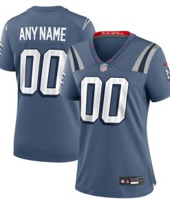 New England Patriots Nike Women's 2025 Rivalries Collection Custom Game Jersey - Storm Blue/Red/Navy