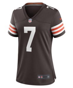 Alternative view of Dustin Hopkins Cleveland Browns Nike Women's Team Game Jersey -  Brown