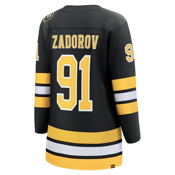 Nikita Zadorov Boston Bruins Women's Home Breakaway Player Jersey - Black - Image 3