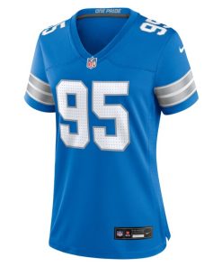 Alternative view of Mathieu Betts Detroit Lions Nike Women's Game Jersey -  Blue
