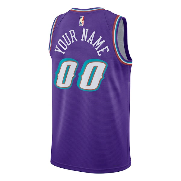 Utah Jazz Nike Unisex 2022/23 Custom Swingman Jersey - Classic Edition - Purple - Image 3
