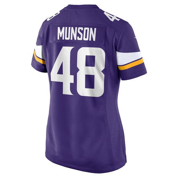 Calvin Munson Minnesota Vikings Nike Women's Game Jersey - Purple - Image 3