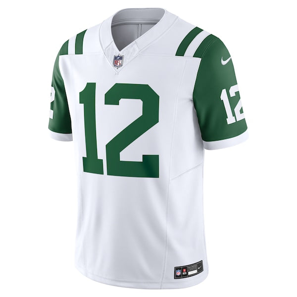 Joe Namath New York Jets Nike Classic Alternate Vapor F.U.S.E. Retired Player Limited Jersey - White - Image 2