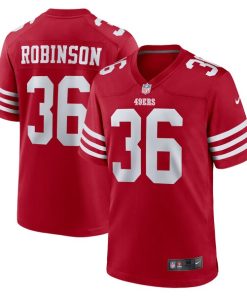 Alternative view of Curtis Robinson San Francisco 49ers Nike  Game Jersey -  Scarlet