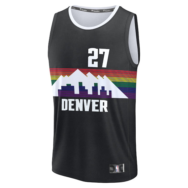 Jamal Murray Denver Nuggets 2025/26 City Edition Fast Break Jersey - Black - Image 2