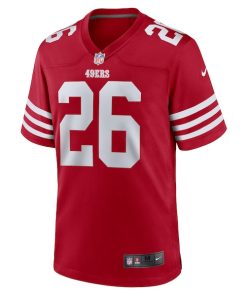 Alternative view of Isaiah Oliver San Francisco 49ers Nike  Game Jersey -  Scarlet